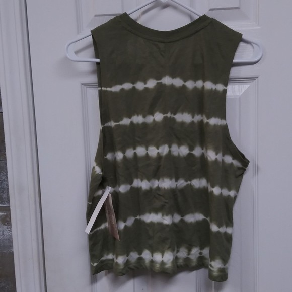 Sage Collective Boxy Tank Top Green Tie Dye Womens Size Medium NWT - Picture 5 of 10